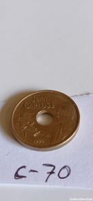 Monete Juan Carlos I: MONEDA DE 25 PESETAS / DE JUAN CARLOS - I / DE BARCELONA - 82 / -1990